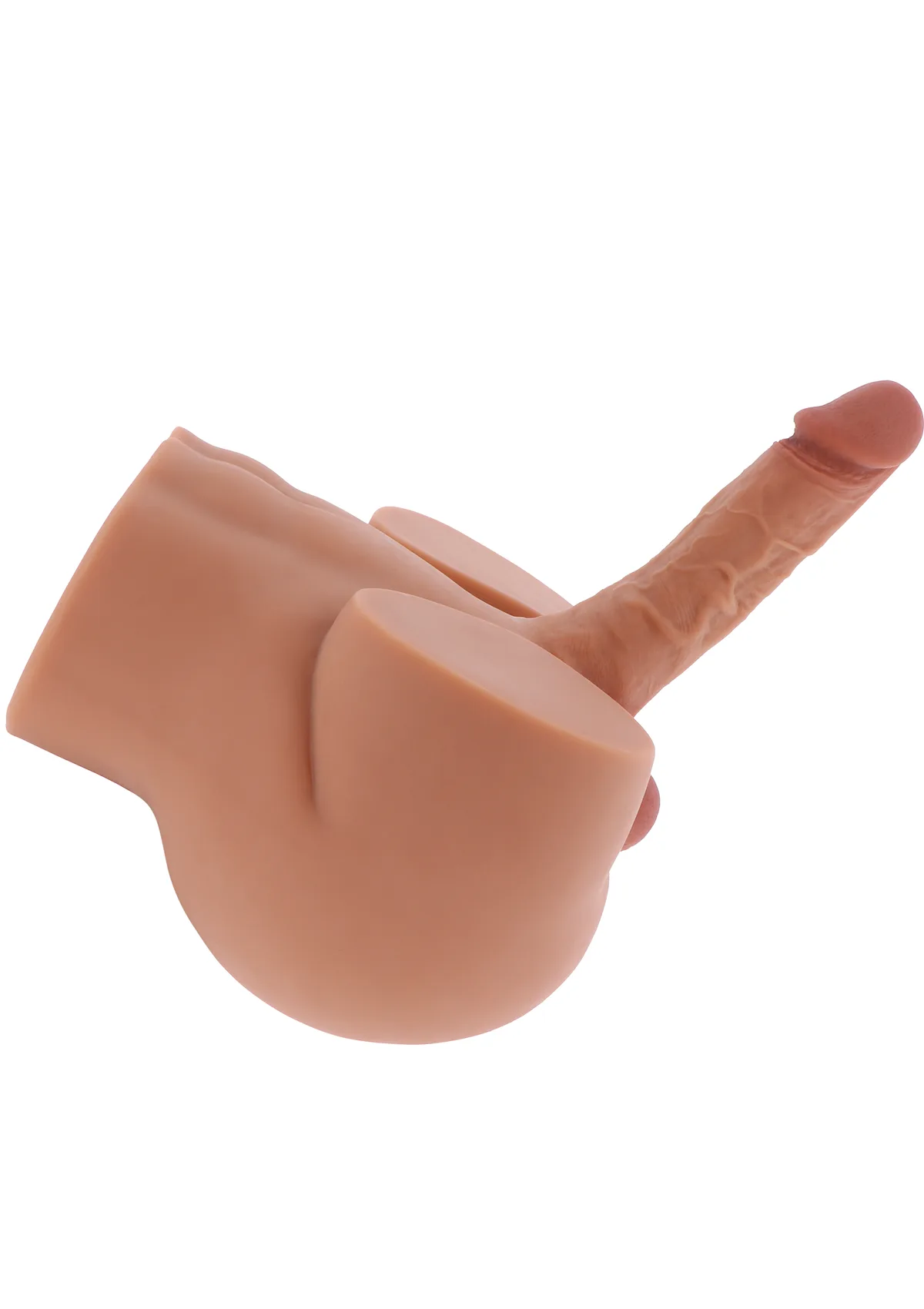 Hidden Desire Ride My Hard Dick 4,5 kg sedd snett från sidan, med den böjbara penisen riktad uppåt