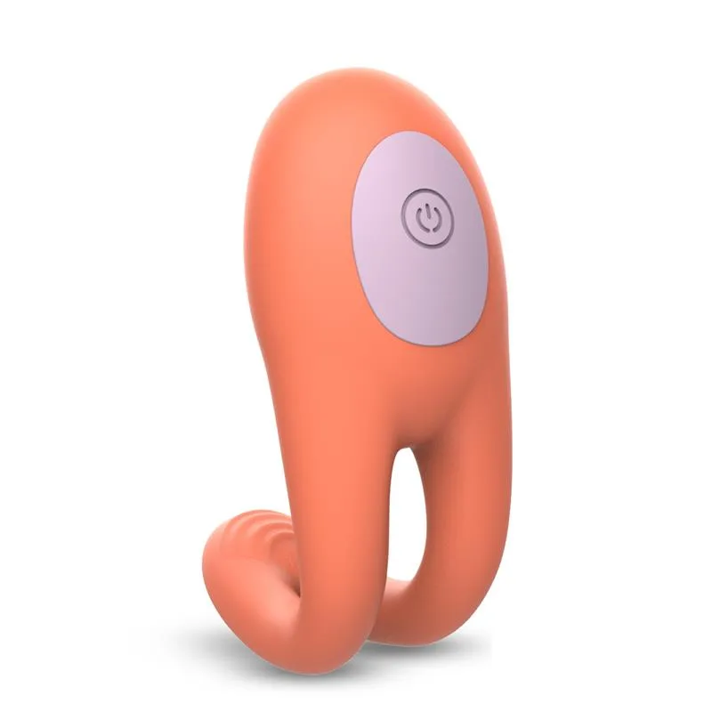 IntoYou Lovit i orange, sedd snett framifrån med strömknappen på huvudets ovansida och de två böjbara armarna