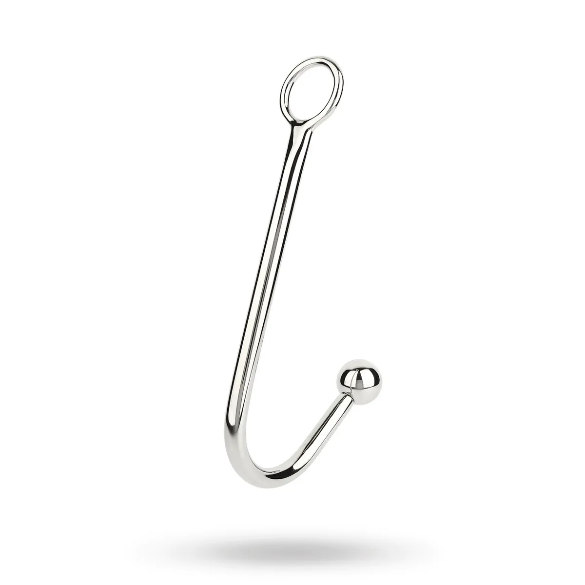 Mr. Steel The Anal Challenge Monster, analkrok i blankpolerat rostfritt stål med sluten ring i toppen och rund kula i änden